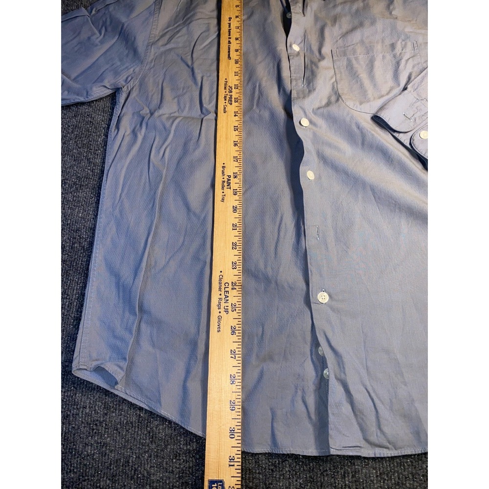 Perry Ellis Portfolio Dress Shirt Mens Size 15.5 blue gray - Picture 5 of 7